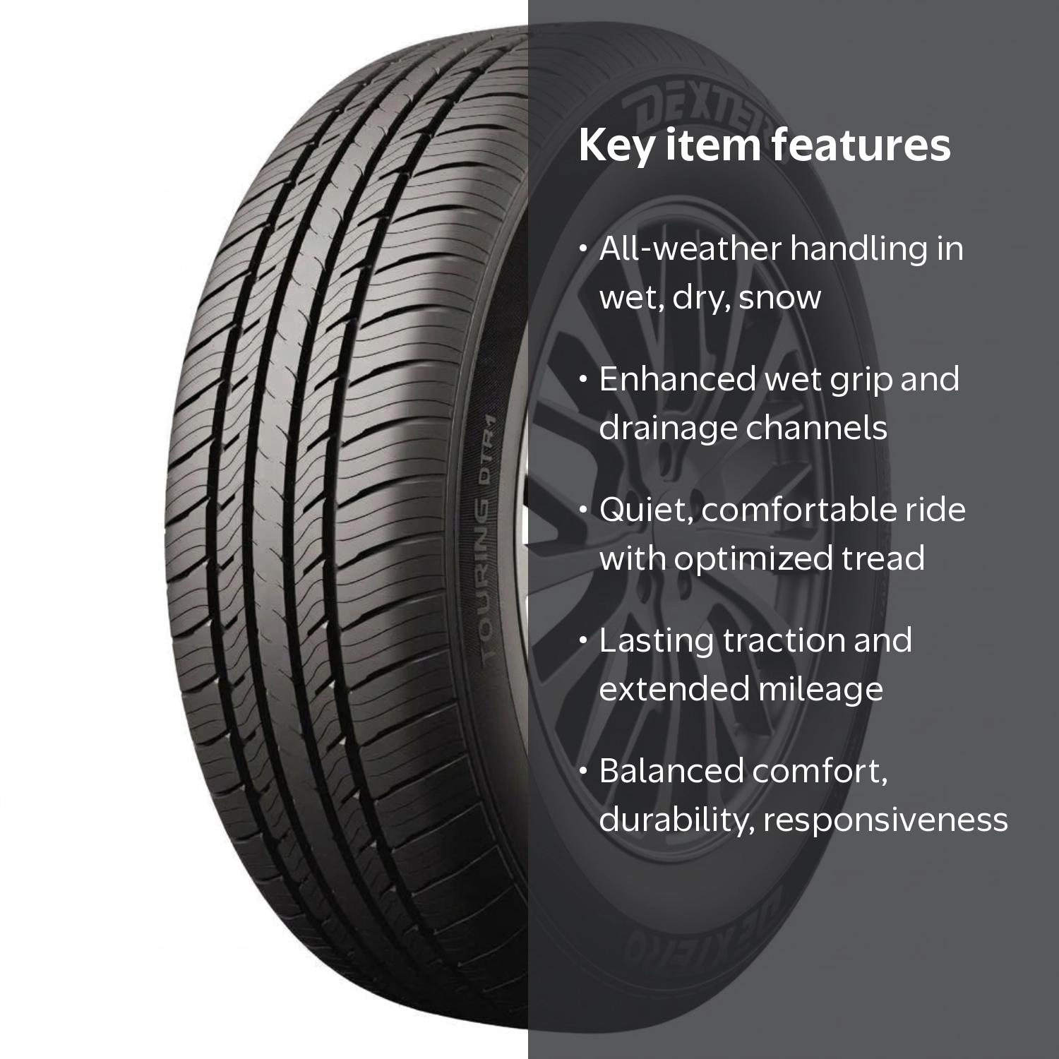 Dextero DTR1 All-Season Touring Tire, 215/60R16, 95H - Walmart.com