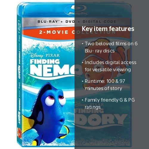 Finding Nemo / Finding Dora: 2-Movie Collection (Blu-ray + Digital