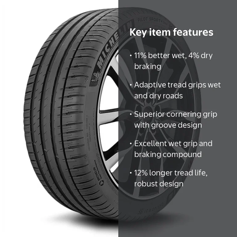 Michelin Pilot Sport 4 SUV All-Season 245/50R19/XL 105W Tire Michelin Pilot Sport 4 SUV All-Season 245/50R19/XL 105W Tire