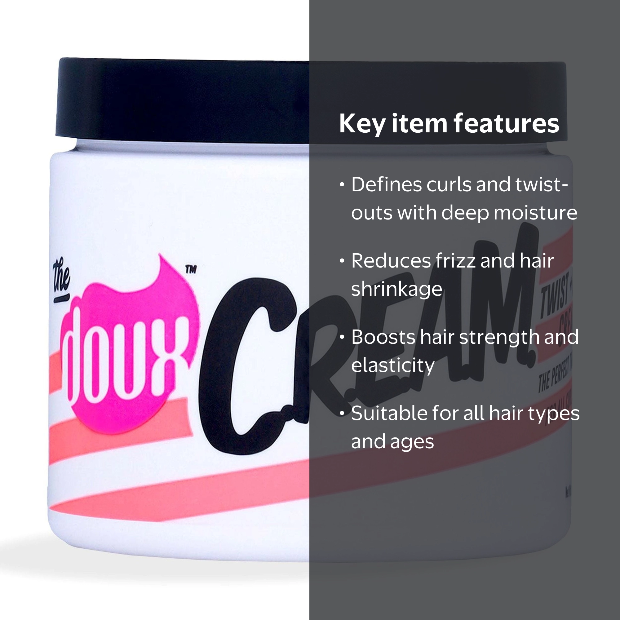 The Doux C.R.E.A.M. 16 oz., Curly Hair, Moisturizing for All Ages