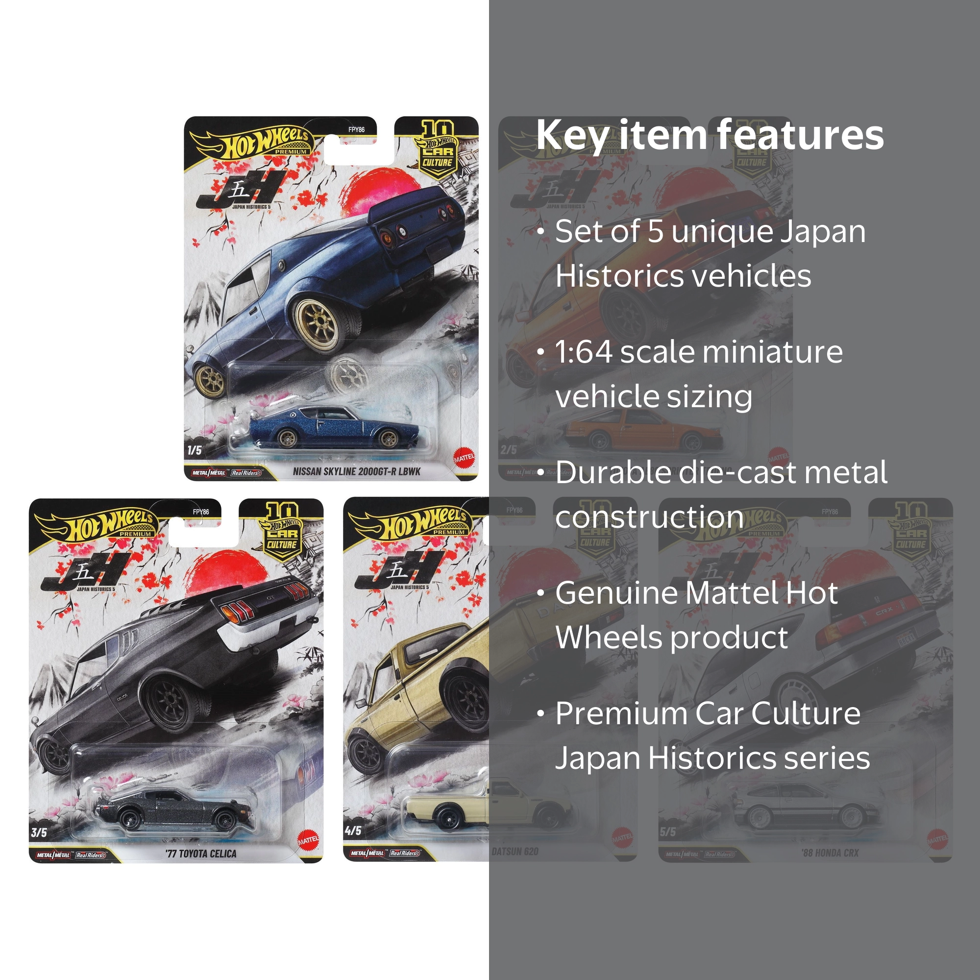 Hot Wheels Premium Car Culture 2026 - JH5 Japan Historics FPY86