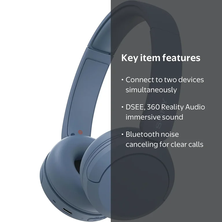 Sony Wireless Bluetooth Noise Canceling On-Ear Headphones with