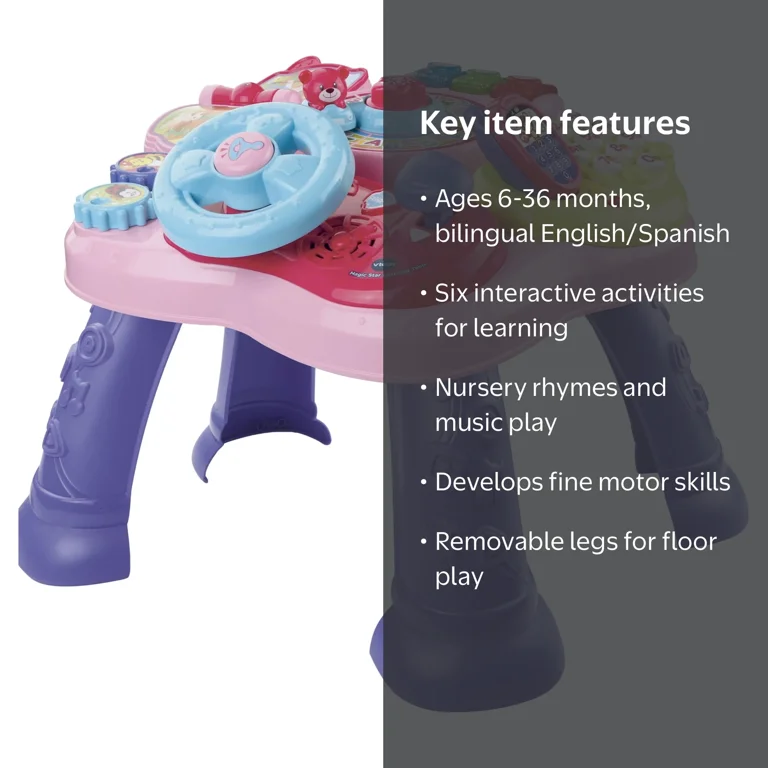 VTech, Magic Star Learning Table‚Ñ¢, Pink, Educational Kids Toy