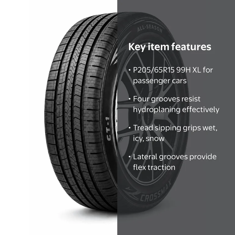 Crossmax CT-1 All Season Passenger Tire, P205/65R15 99H XL