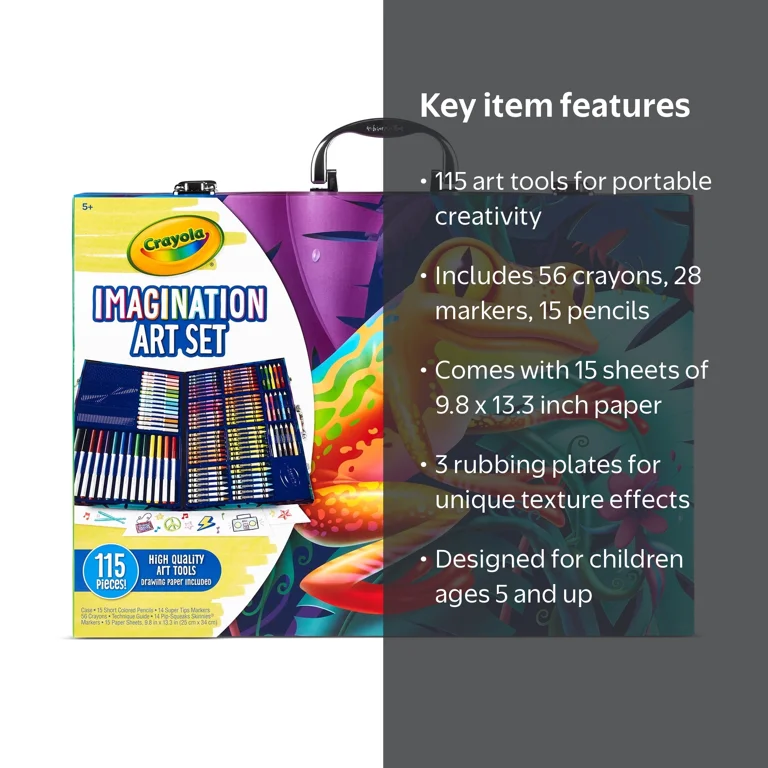 World of Imagination セット Crayola Imagination Art Set: Creative Fun for Kids with Crayons