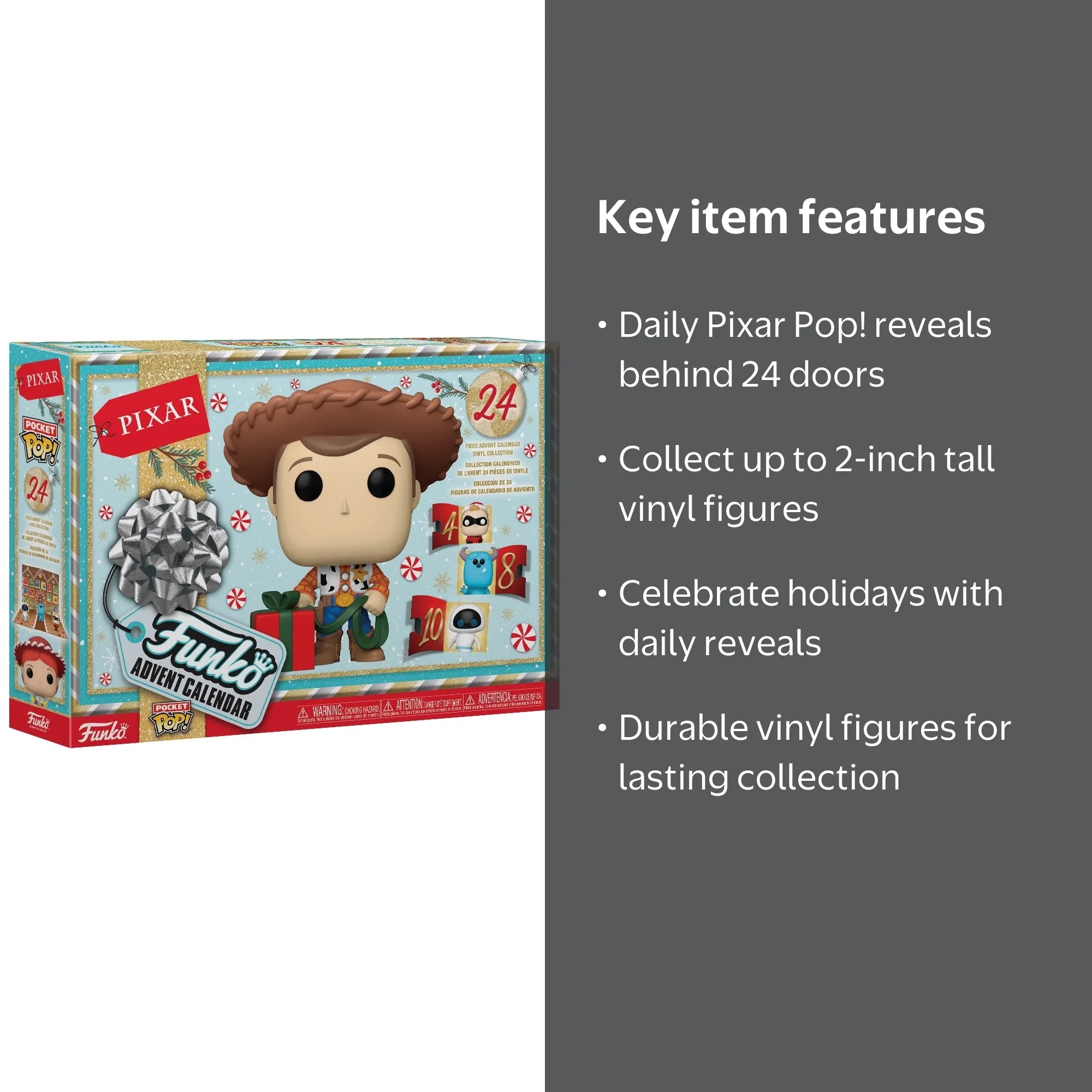 Funko, Advent Calendar, Pixar 2024, 24 Day with 24 Pocket Pops