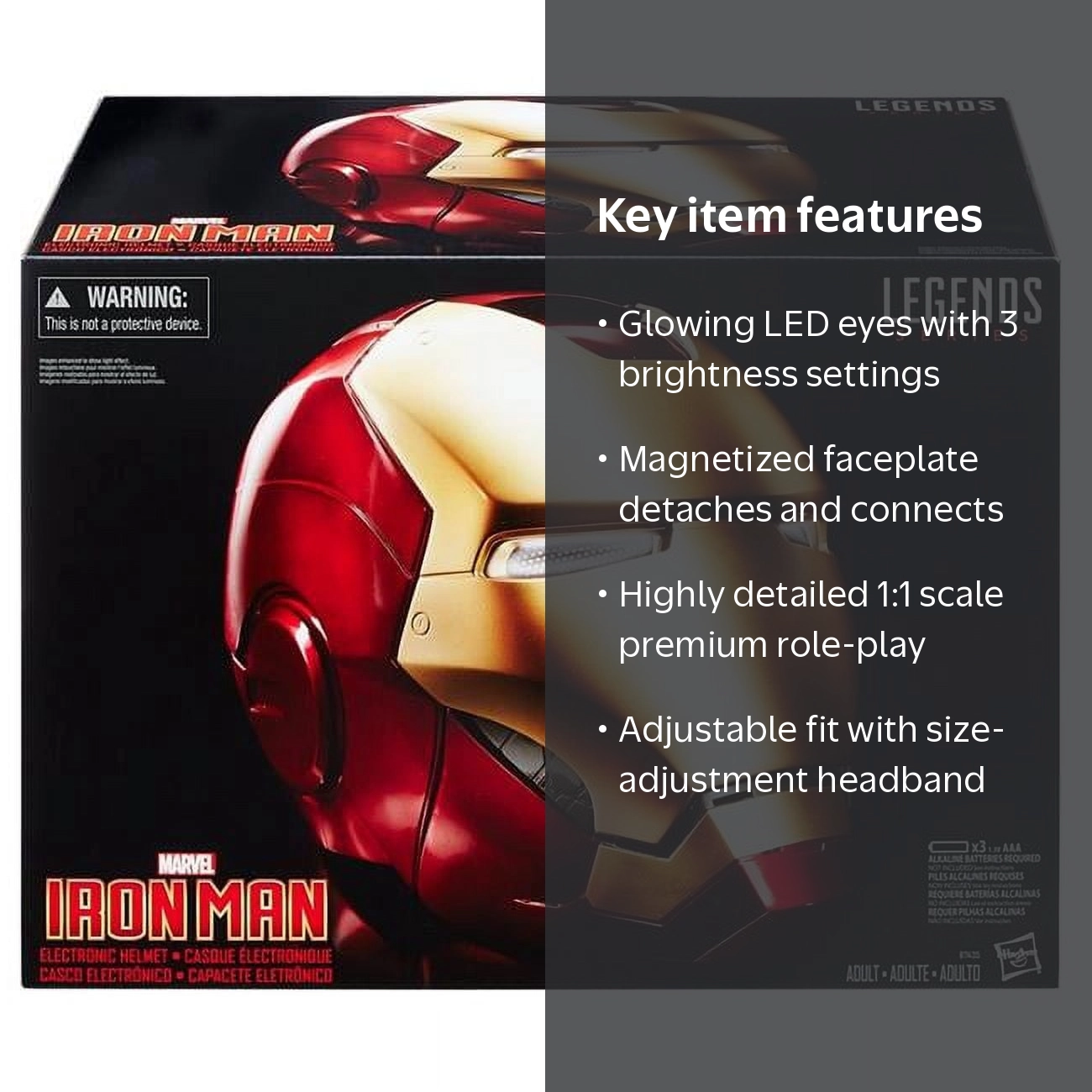 hasbro marvel iron man electronic helmet Avengers Legends Full Scale Costume Mask : Clothing, Shoes & Jewelry Category_REB/All Bags/Backpacks/Dream Bags/The Dream Bag Color:Mid Grey Dark Heather / TNF Black The ever LS2 Copter American Helmet