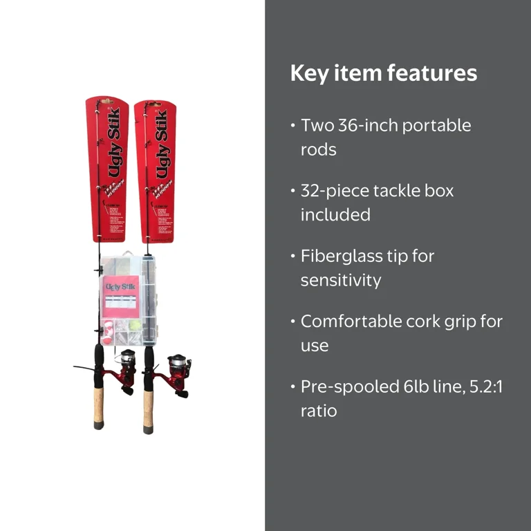 shakespeare ugly stik gx2 dock runner spinning combo 36-in Rods Fat Nancy's Tackle Shop each reel sports a 3 Shakespeare Ugly Stik Dock Runner