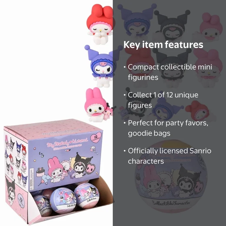 Sanrio My Melody and Kuromi Mystery 2-pack Mini Figures - Walmart.com