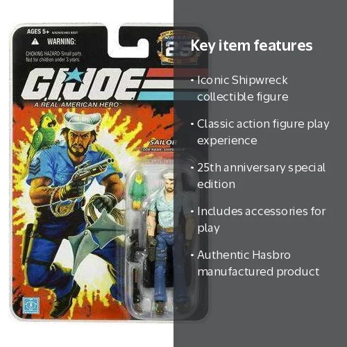 GI Joe 25th Anniversary Wave 3 Shipwreck Action Figure - Walmart.com GI Joe 25th Anniversary Wave 3 Shipwreck Action Figure - Walmart.com