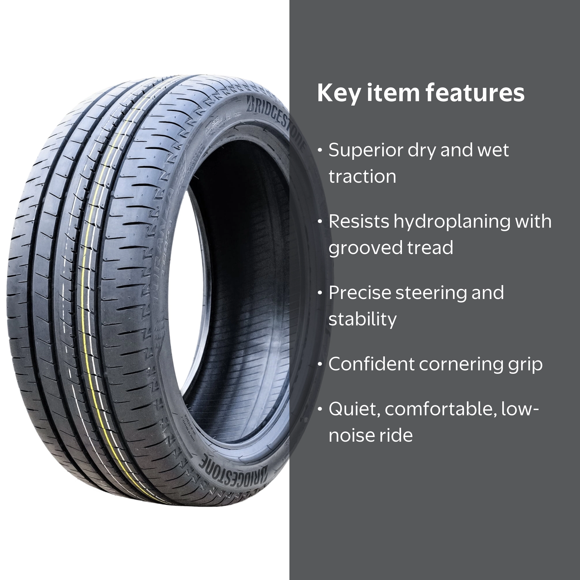 Bridgestone Turanza T005A Performance Tire 205/50R17 89V for