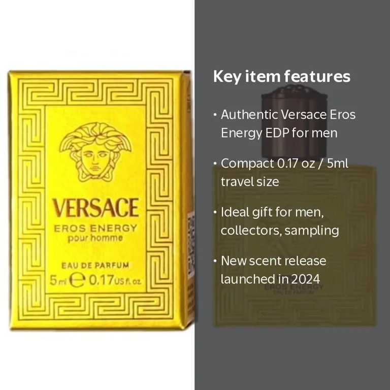 Versace Men's Eros Energy EDP Spray 0.17 oz Fragrance - Walmart.com