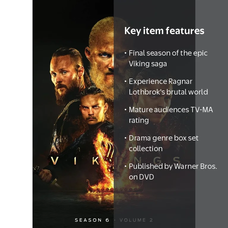 Vikings TV Series: MGM Action & Adventure - Season 6 Volume 2 DVD