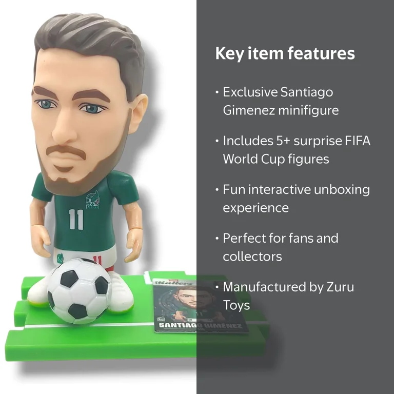 5 Surprise 2026 FIFA World Cup Ballers Santiago Gimenez Minifigure