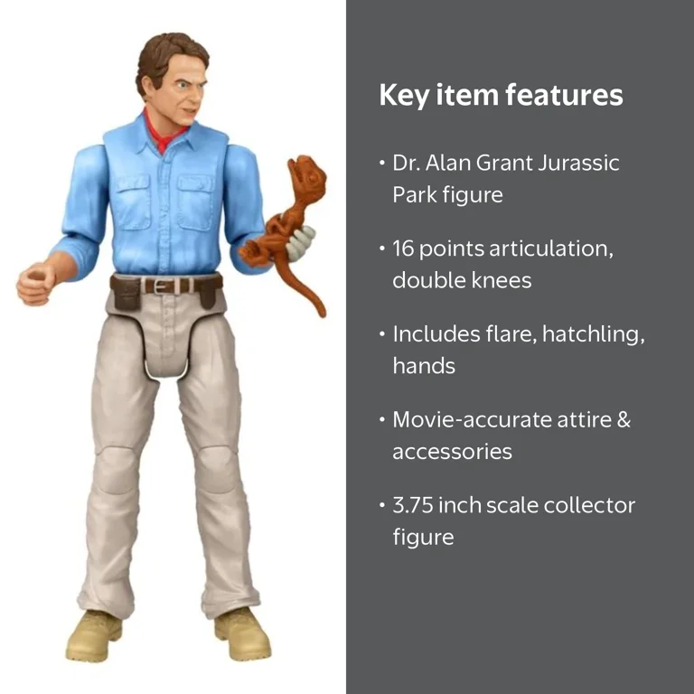 Walmart Jurassic World Hammond Collection, 4-Inch Posable Dr. Alan
