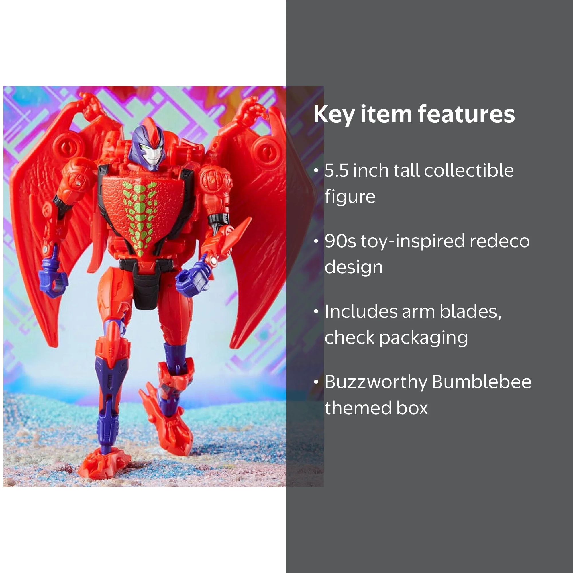 Transformers Buzzworthy Bumblebee Evil Predacon Terrorsaur Action