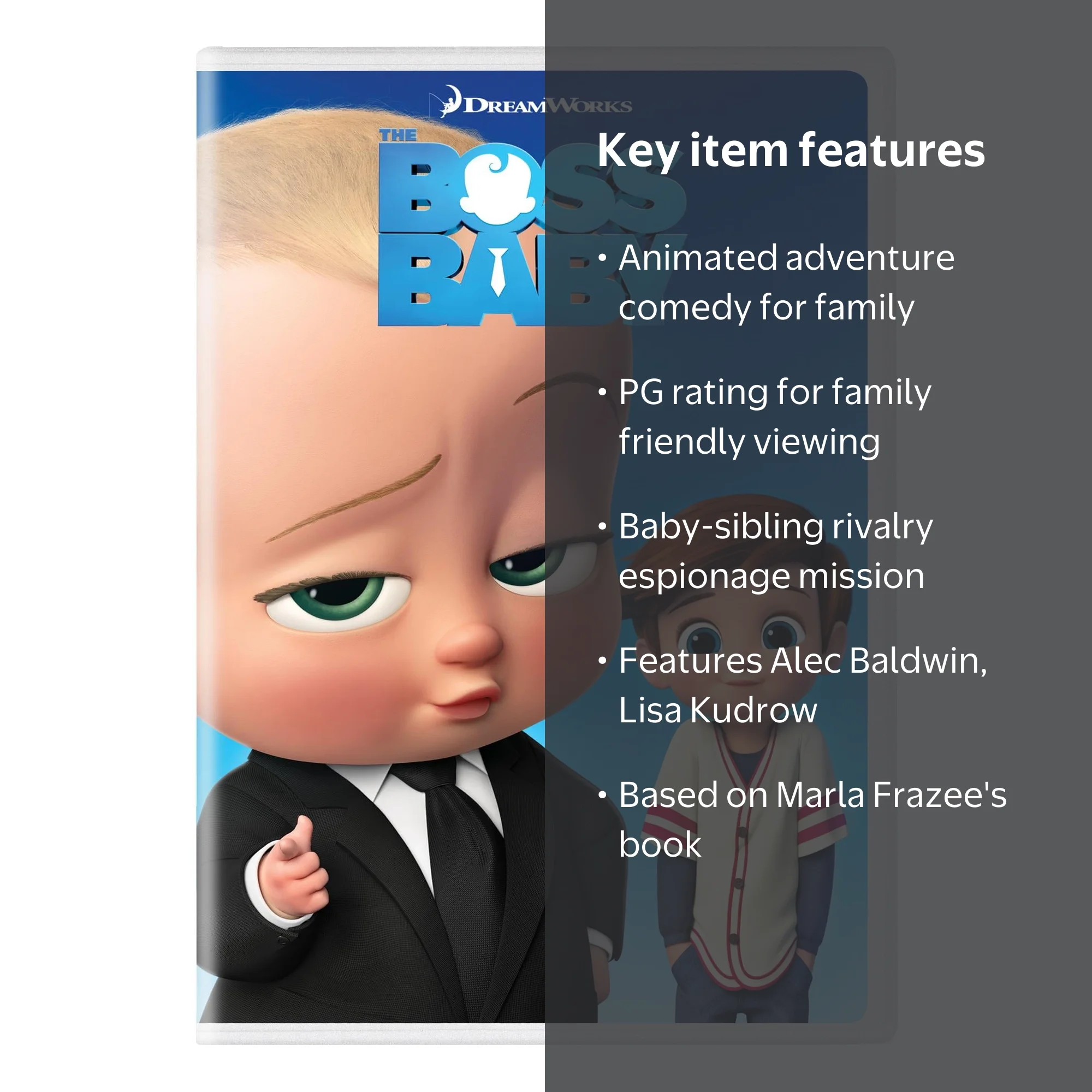 SDS, The Boss Baby DVD, PG, Animation Adventure Comedy - Walmart.com
