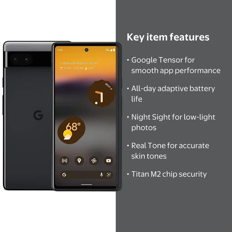 Google, Pixel 6a, 6.1