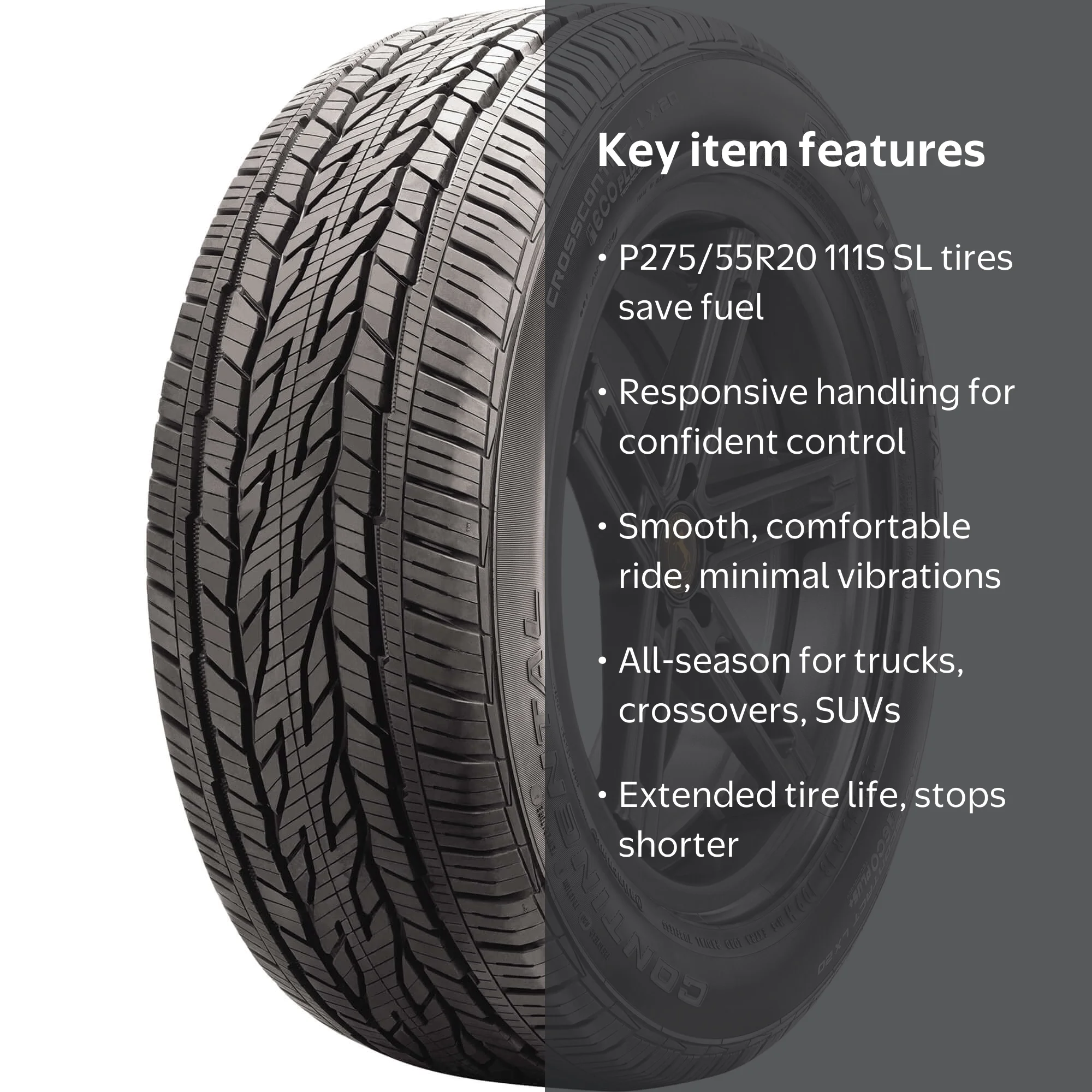 Free Shipping! Continental CrossContact LX20 P275/55R20 111S All