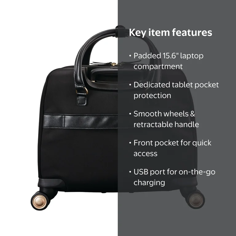 Samsonite, Spinner Mobile Office, SML1281671041, Black - Walmart.com