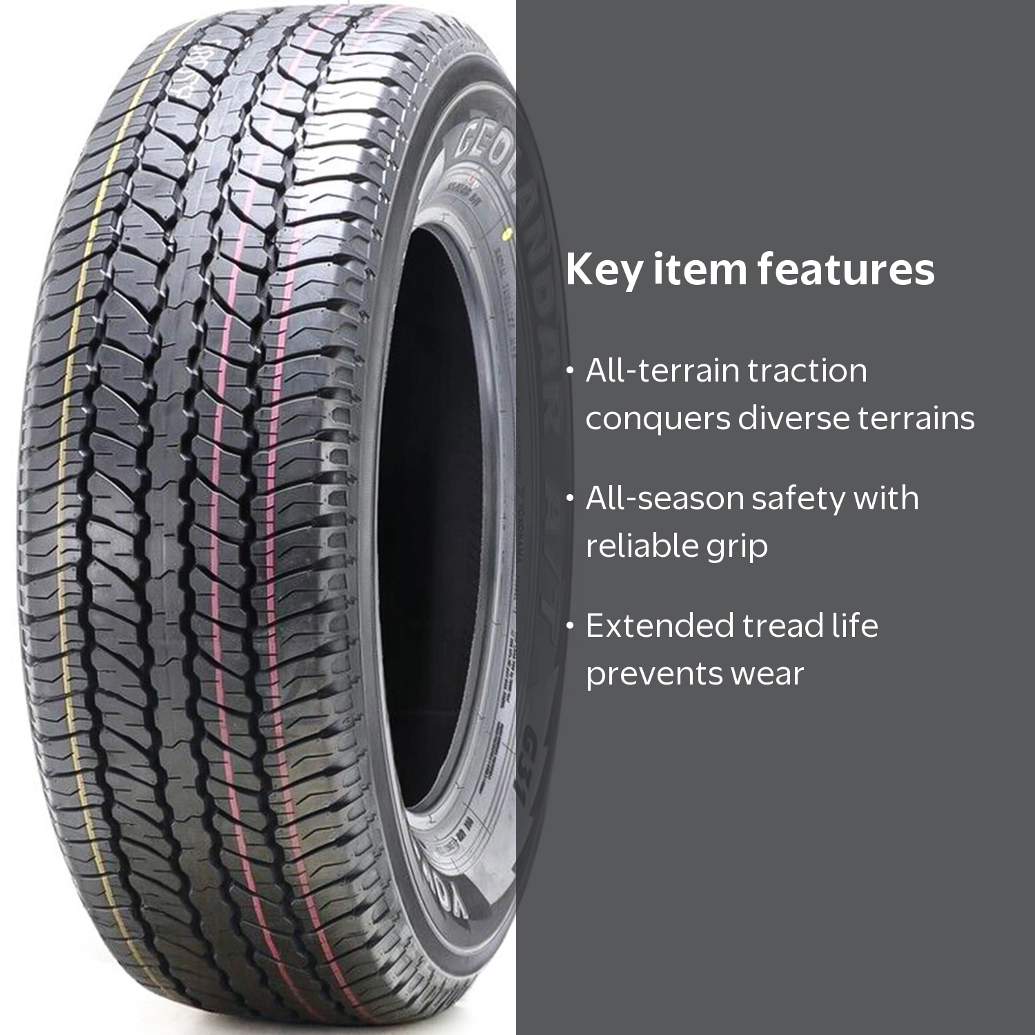 Yokohama Geolandar A/T G31A 265/65R18 114V All Terrain, SUV Truck