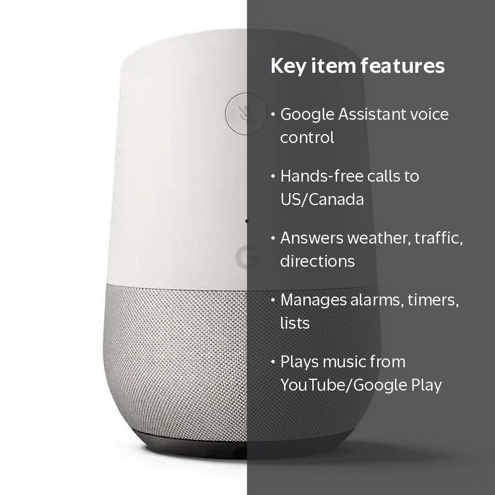 Google Home Voice-Activated Speaker-White - Walmart.com