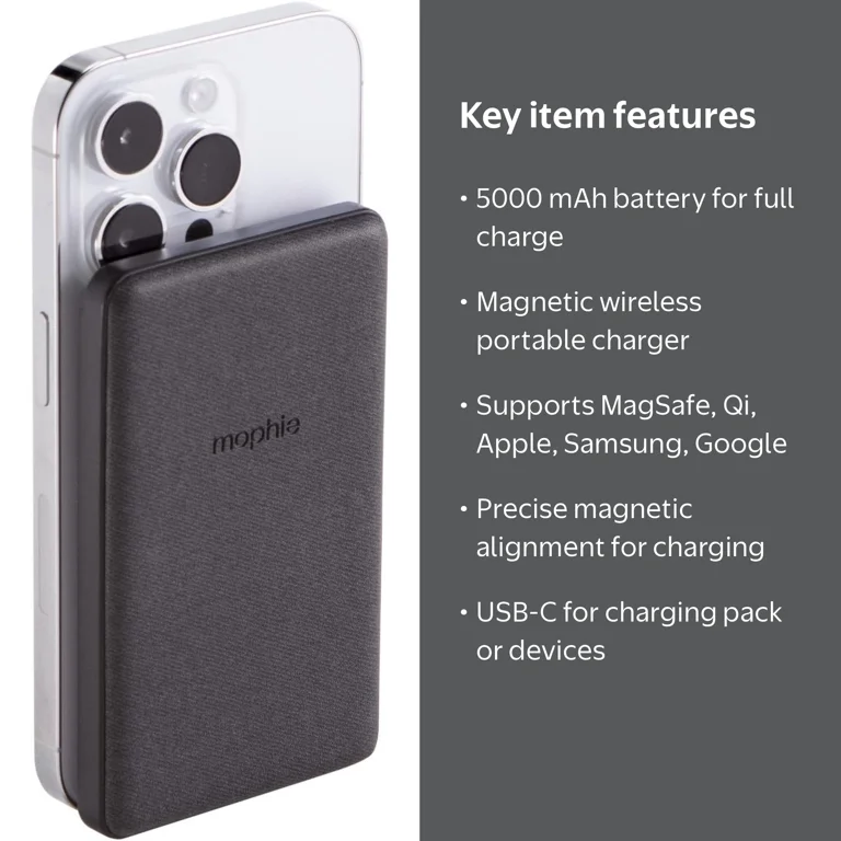 Mophie Snap+ Juice Pack Mini - 5000mAh Magnetic Charger