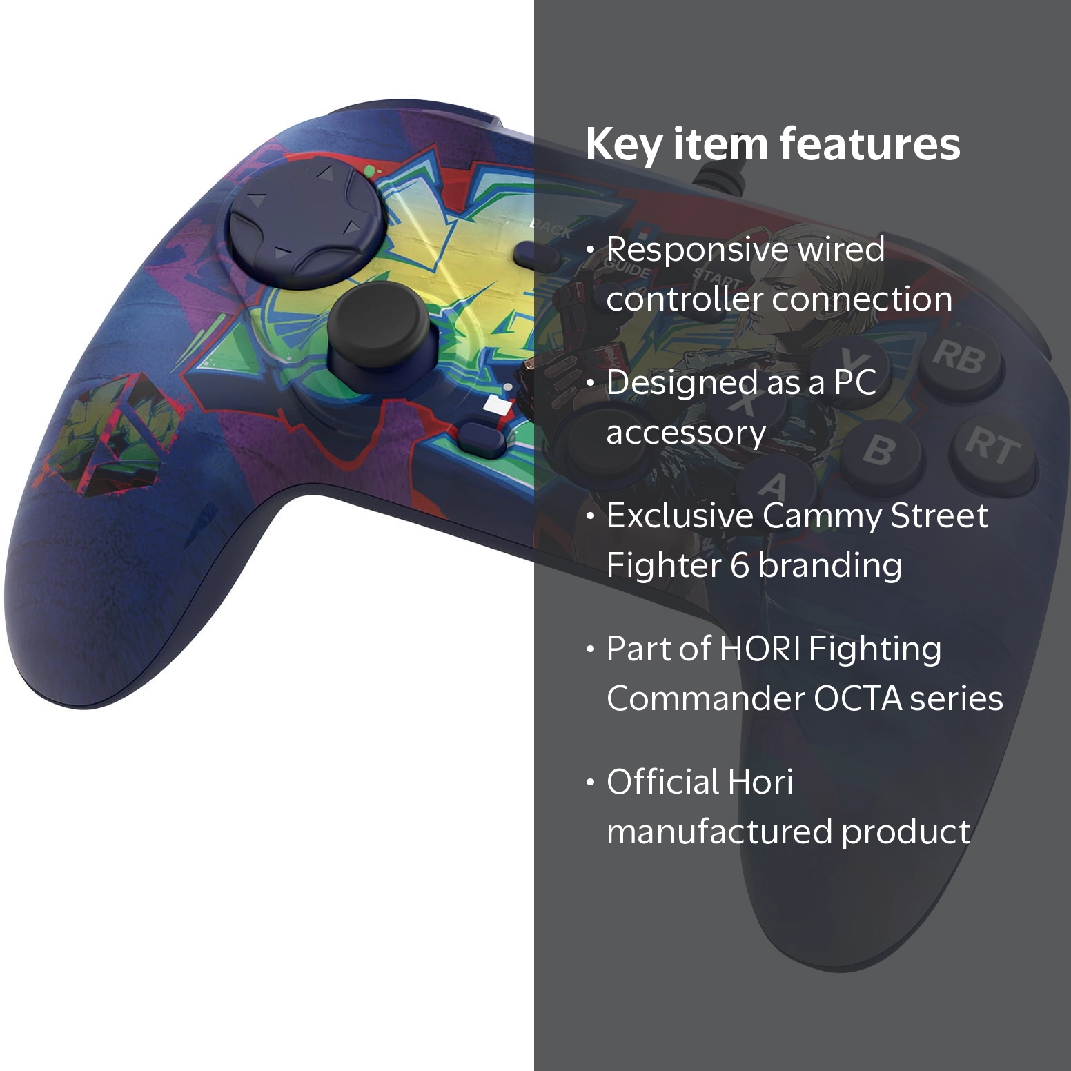 PC Accessory: Wired Controller - HORI Fighting Commander OCTA