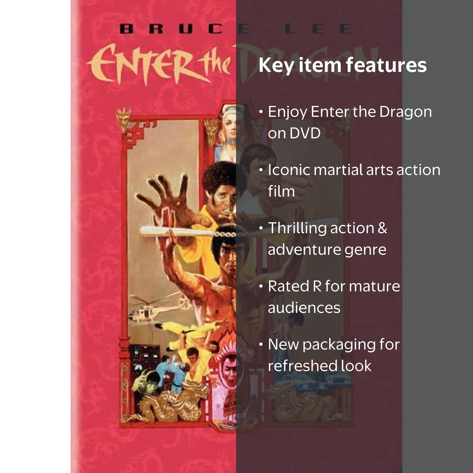 Enter the Dragon Movie DVD - Warner Home Video - Action