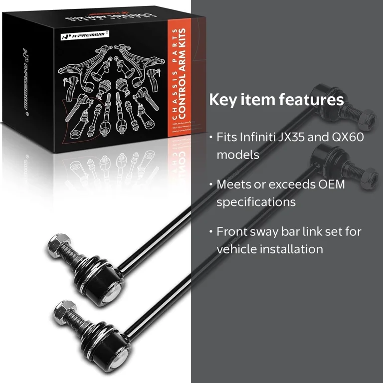 A-Premium 2x Front Sway Bar Links Stabilizer Bar Links, Compatible