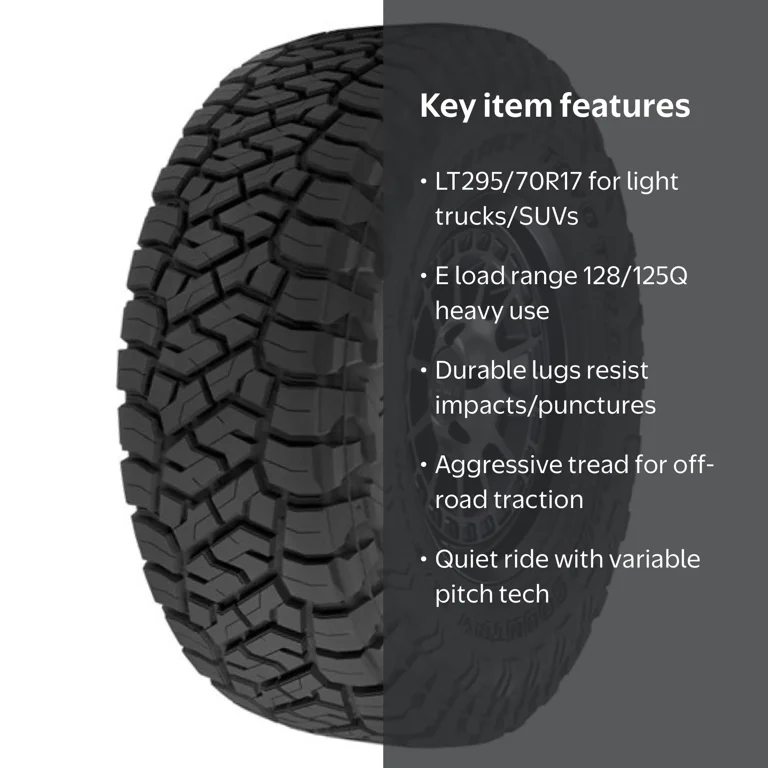 Toyo Open Country R/T Trail Rugged Terrain LT295/70R17 128/125Q E