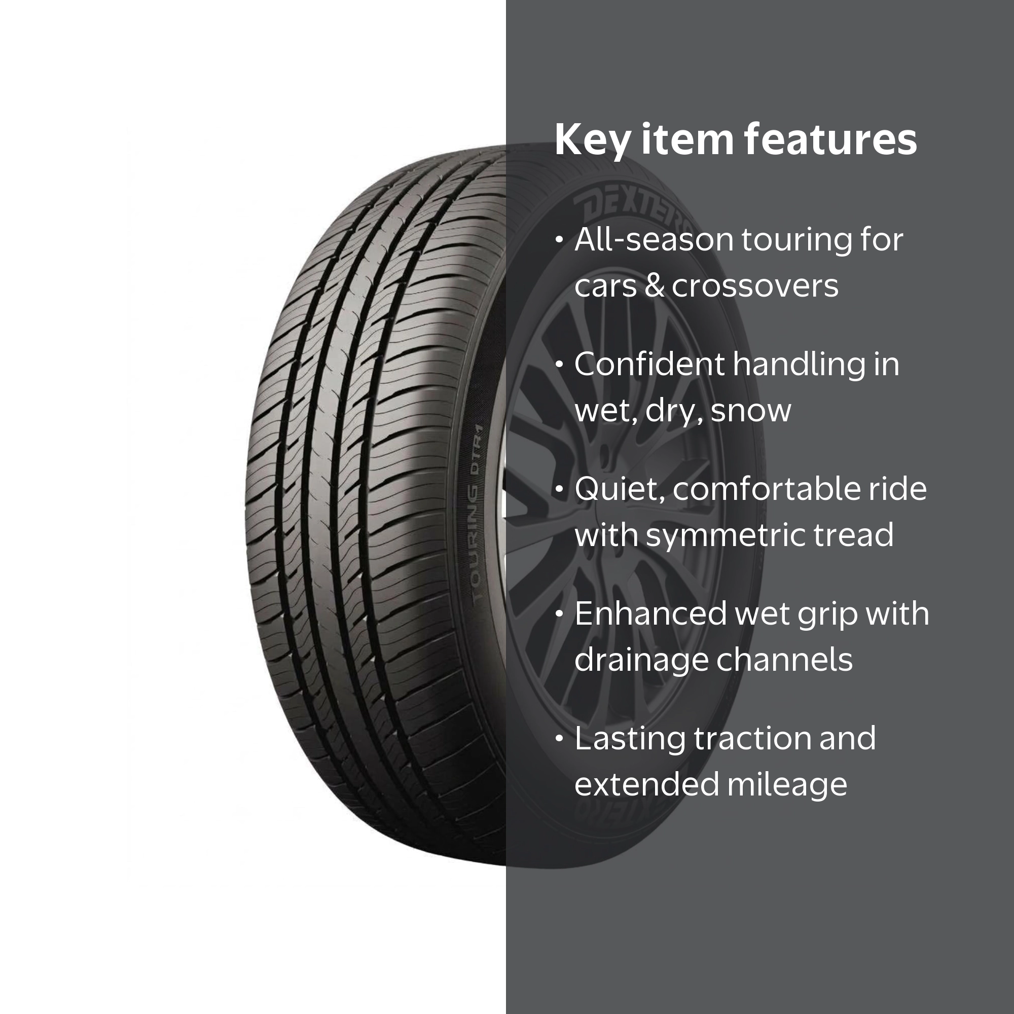 Dextero DTR1 All-Season Touring 205/70R15 96T Passenger Tire