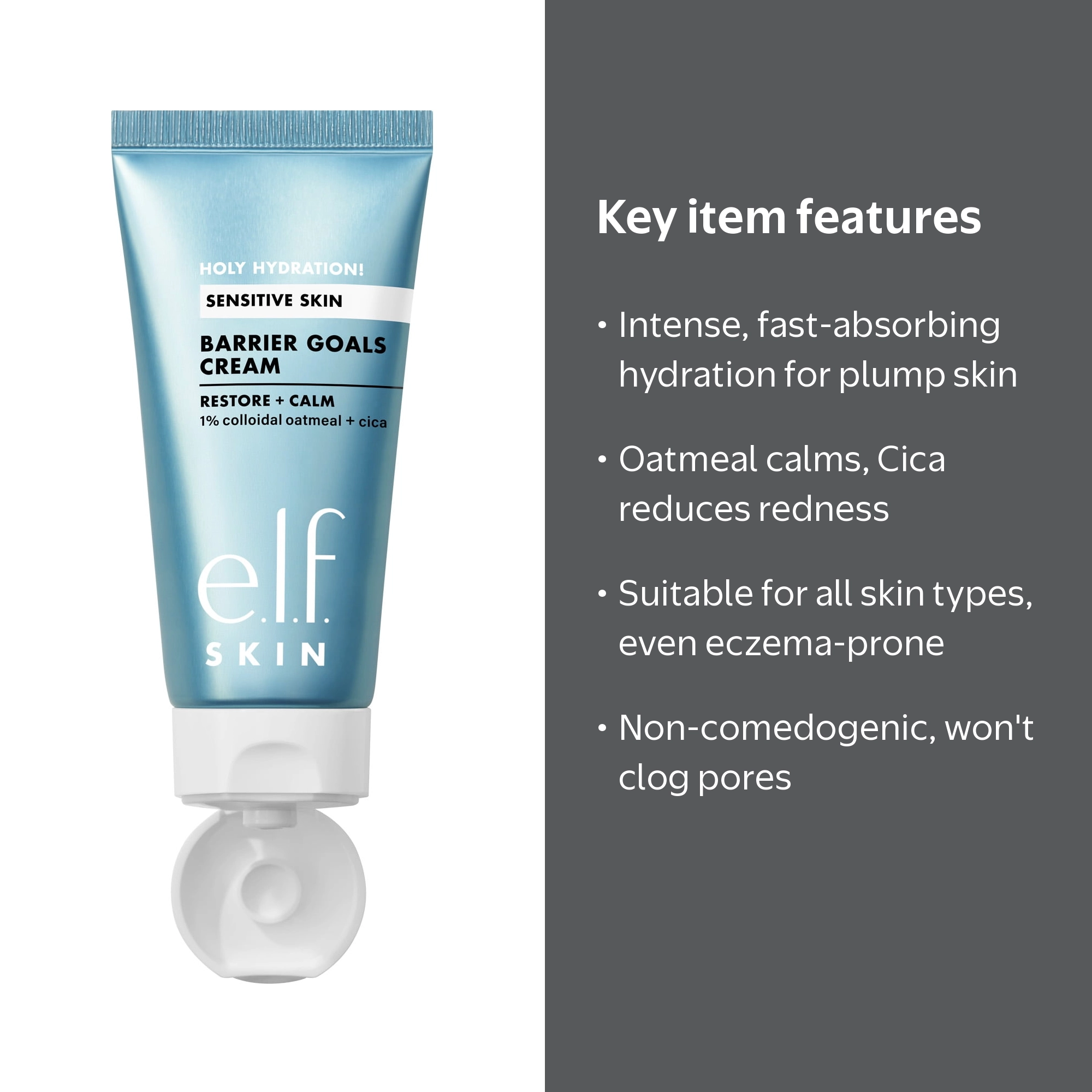 e.l.f. Cosmetics, Holy Hydration! Barrier Goals Cream, 2.1oz