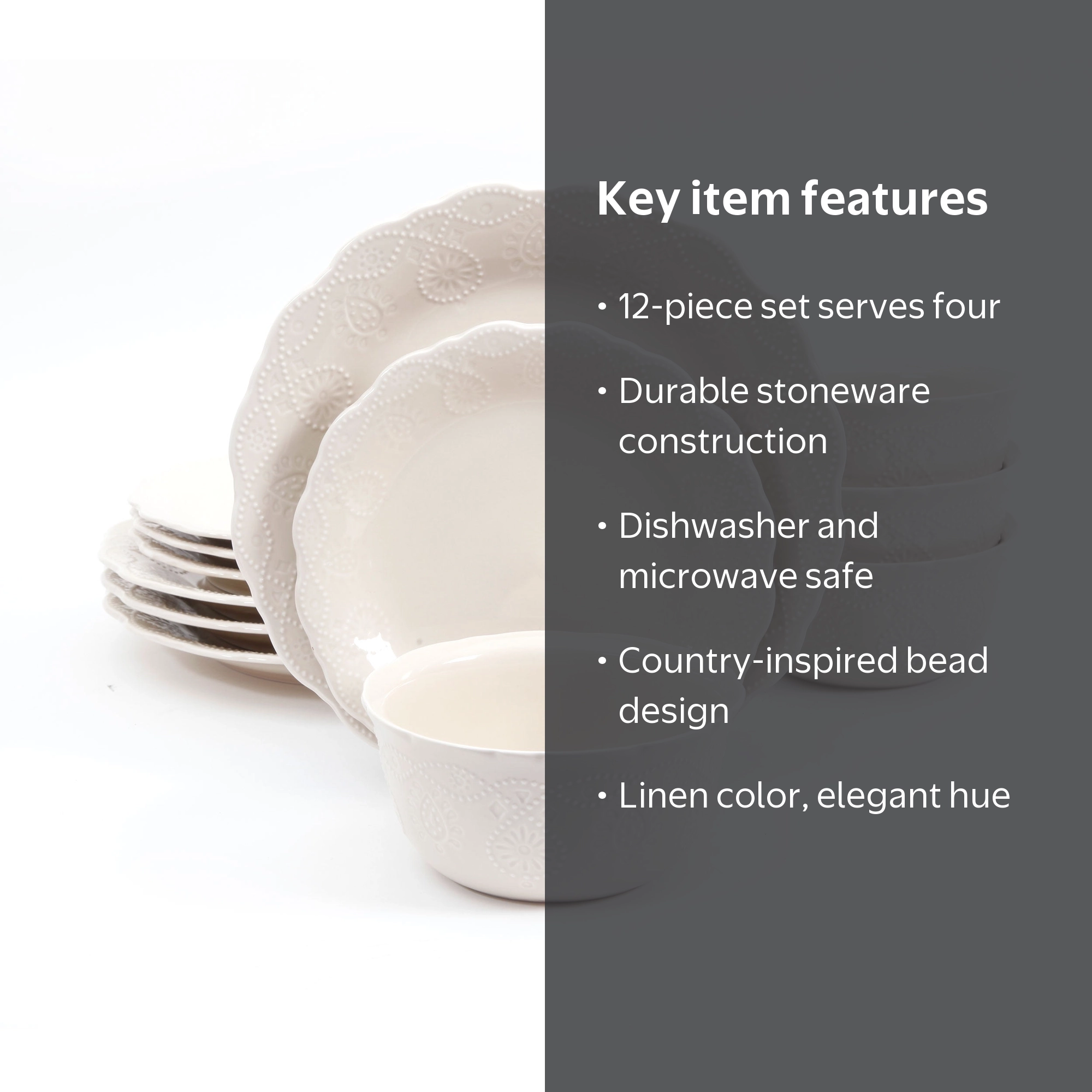 Free Shipping! The Pioneer Woman Cowgirl Lace 12-Piece Dinnerware