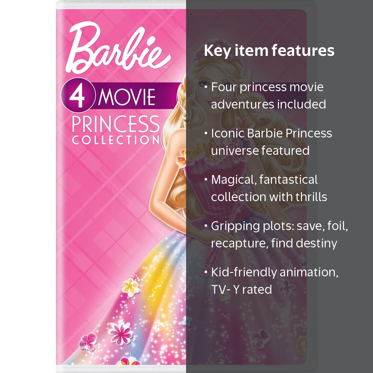 Barbie: 4-Movie Princess Collection (DVD) - Walmart.com