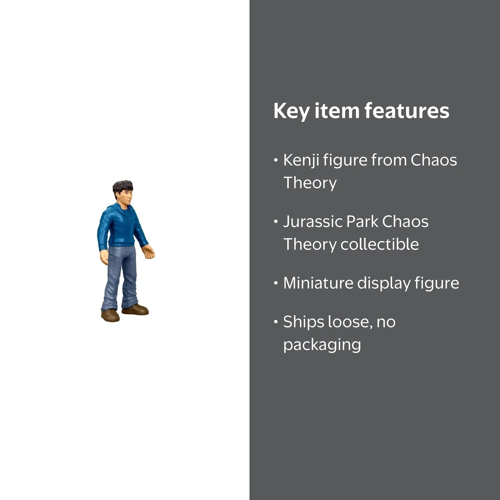 Jurassic Park Chaos Theory Kenji Mini Figure (No Packaging