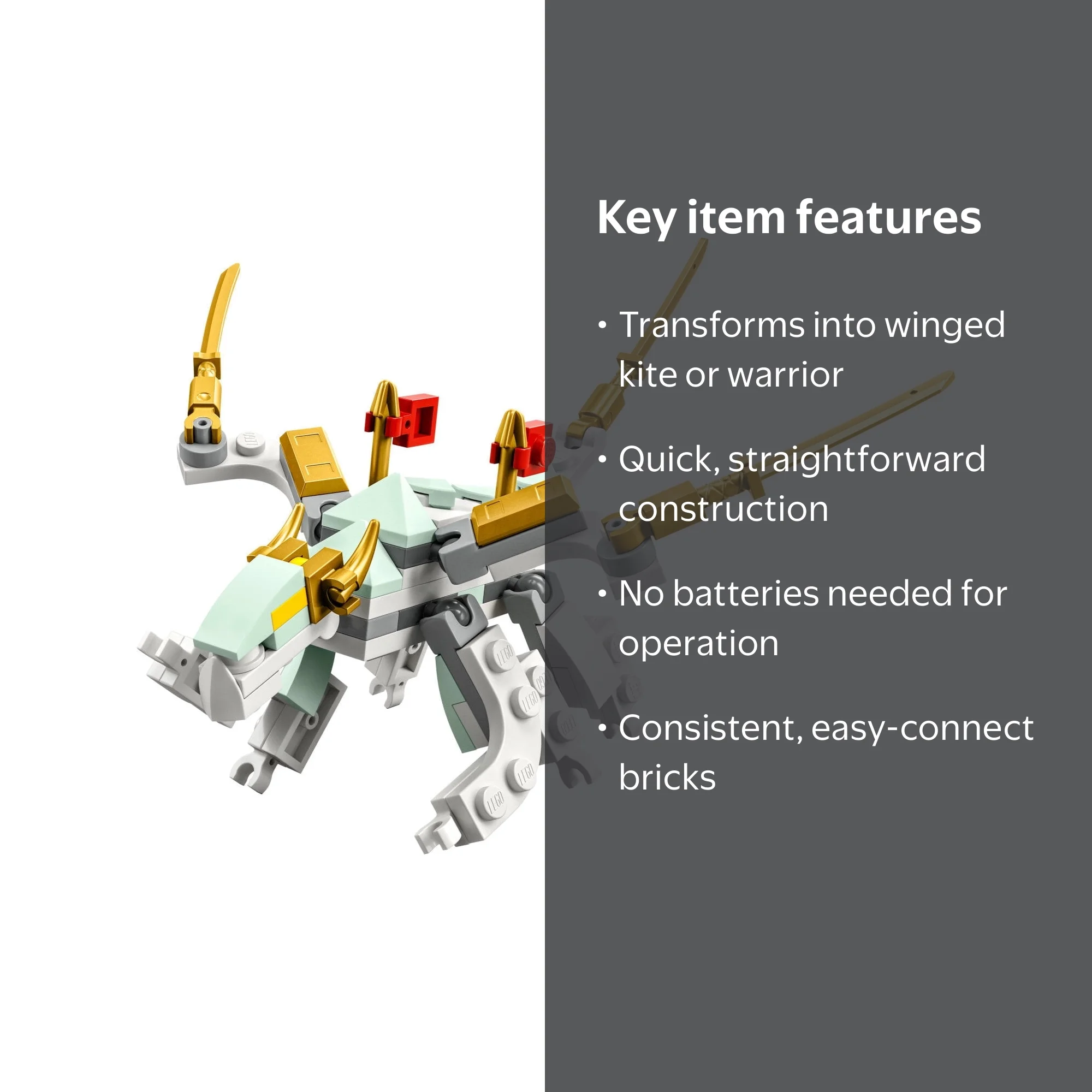 LEGO Ninjago 30649 Ice Dragon Creature - Polybag Set for Boys and