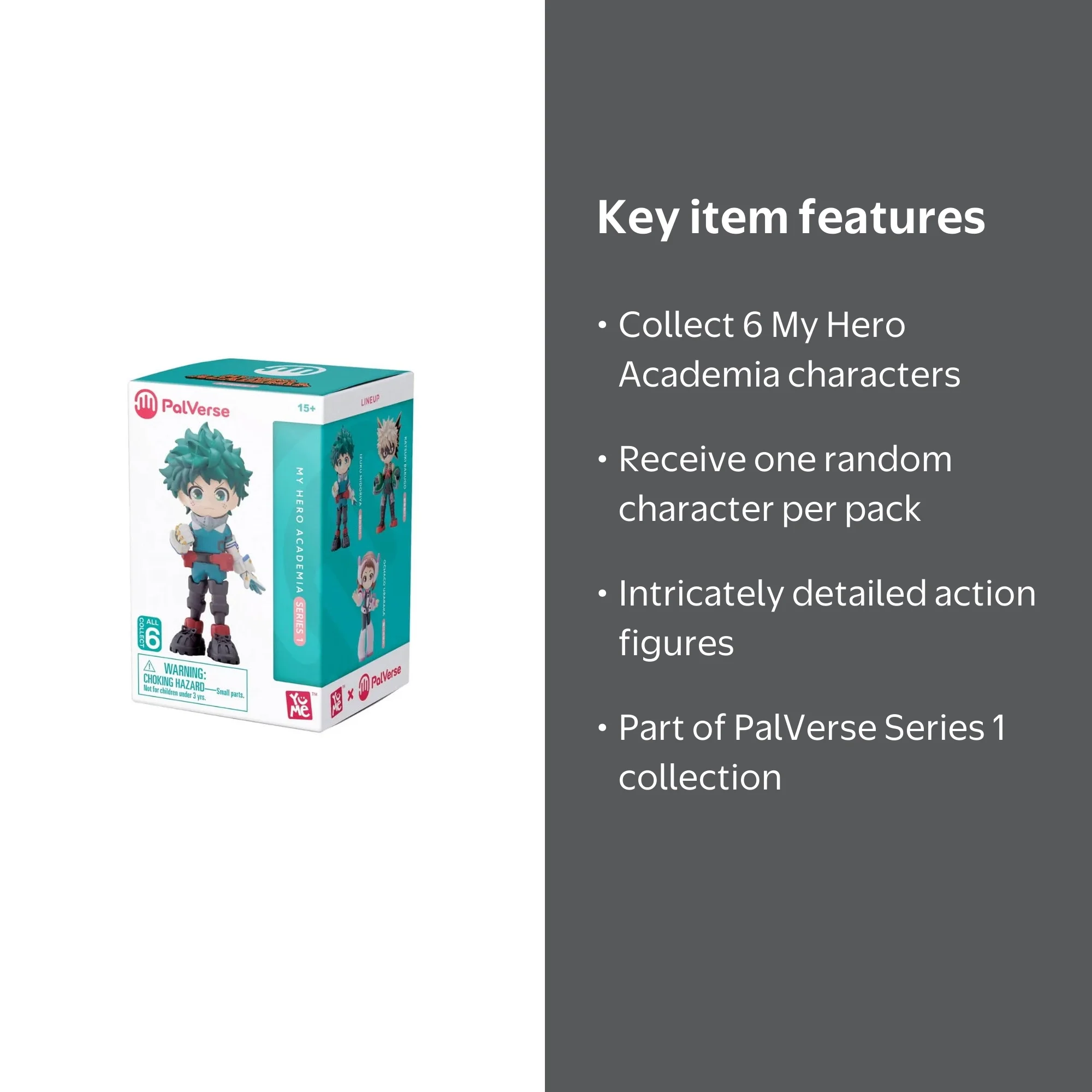 PalVerse Series 1 My Hero Academia Mystery Pack (1 RANDOM Figure