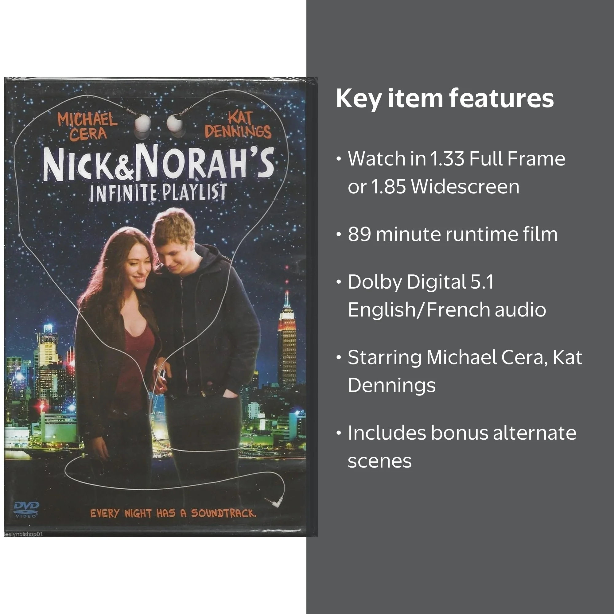 Nick and Nora's Infinite Playlist Movie (DVD) - Walmart.com
