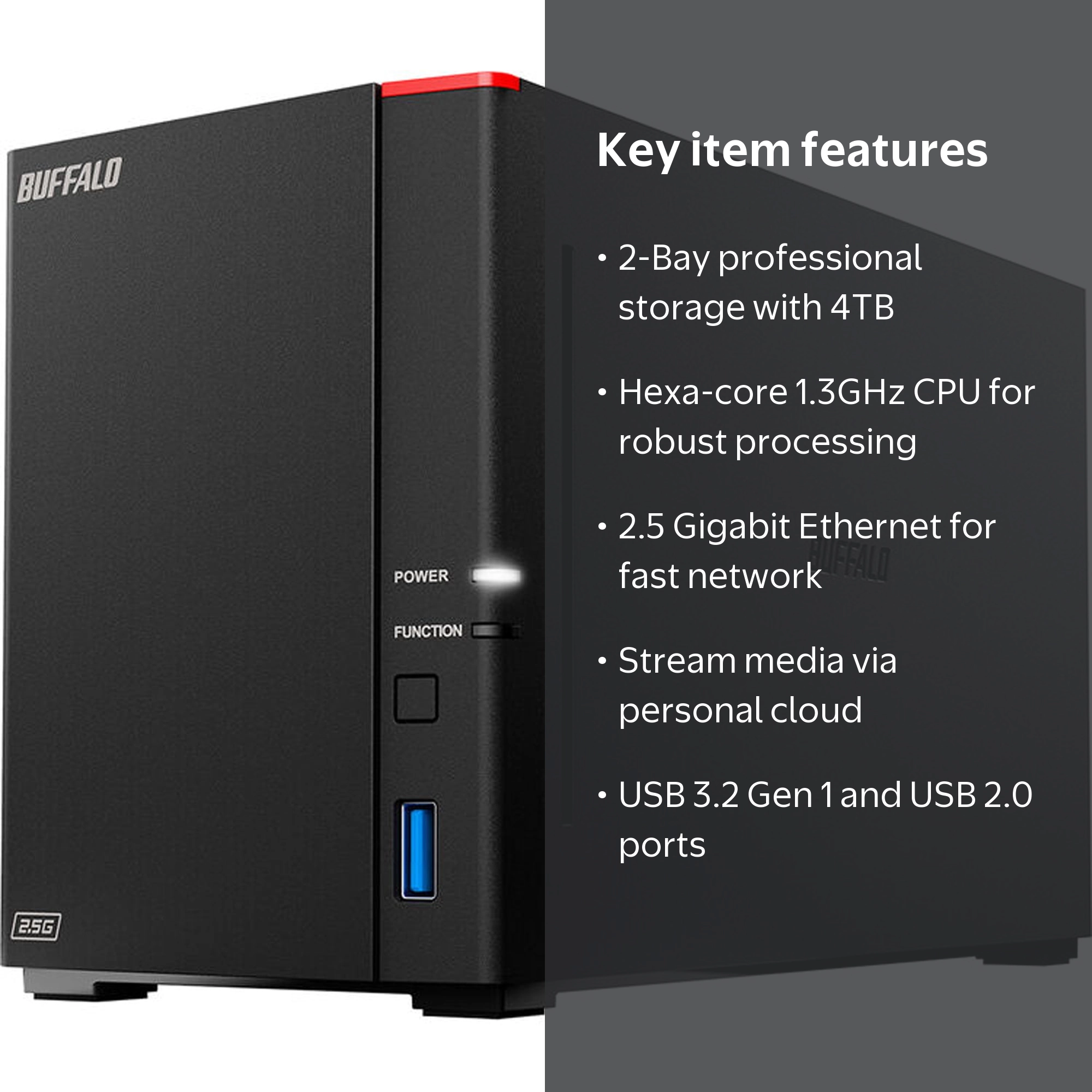 BUFFALO LinkStation 720 2-Bay Professional Network Storage 4TB