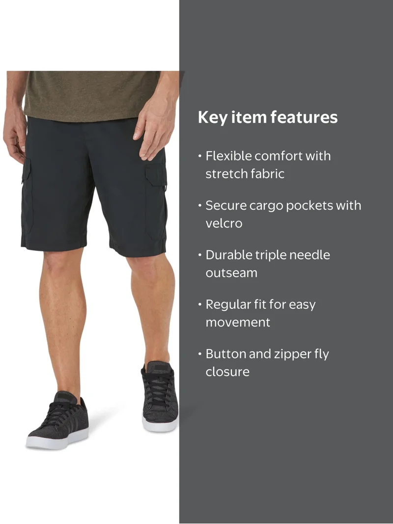Lee, Men's Cargo Shorts, Crossroad, Extreme Flex waistband