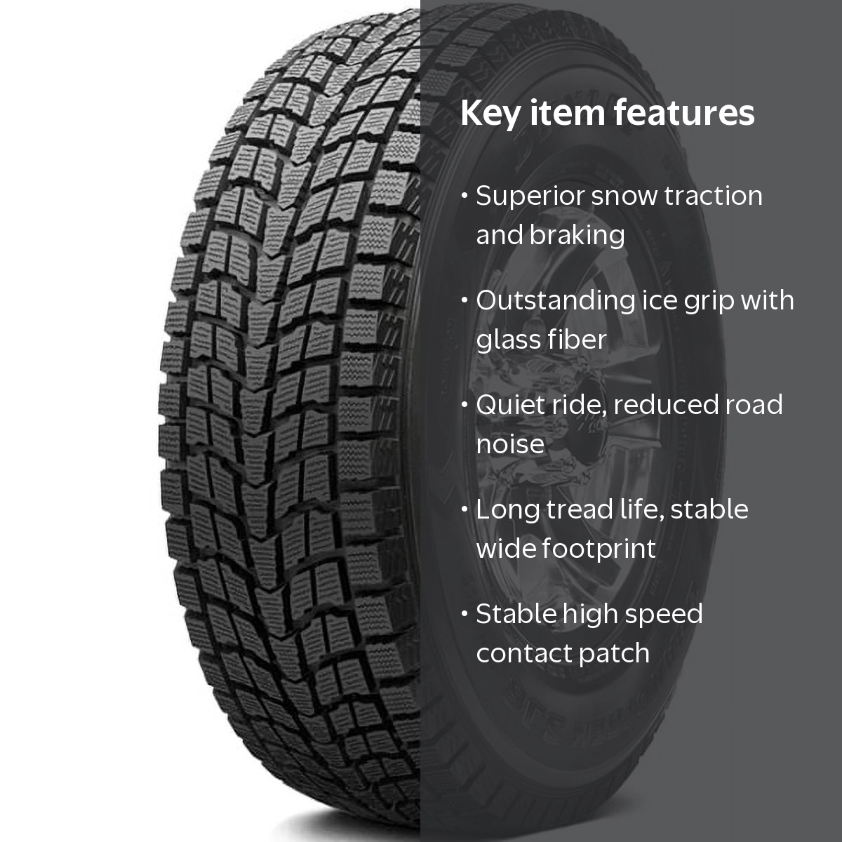 Dunlop, Light Truck Tire, 205/70R16 97Q, Winter Snow Traction