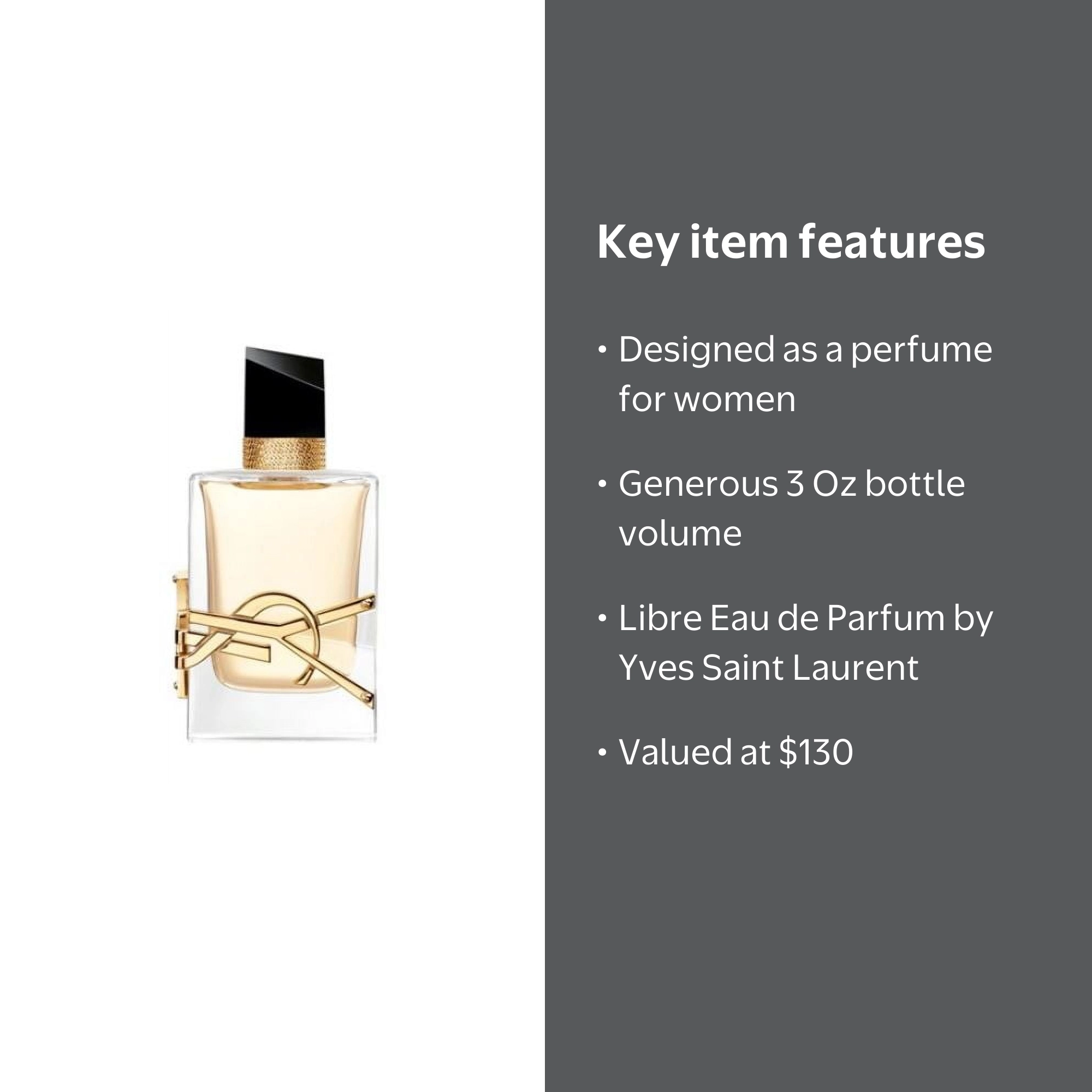 Yves Saint Laurent, Libre Eau de Parfum, 3 Oz, Perfume for Women