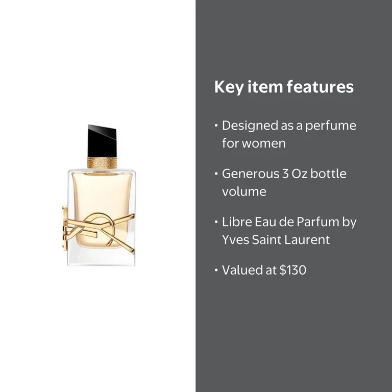 Yves Saint Laurent, Libre Eau de Parfum, 3 Oz, Perfume for Women