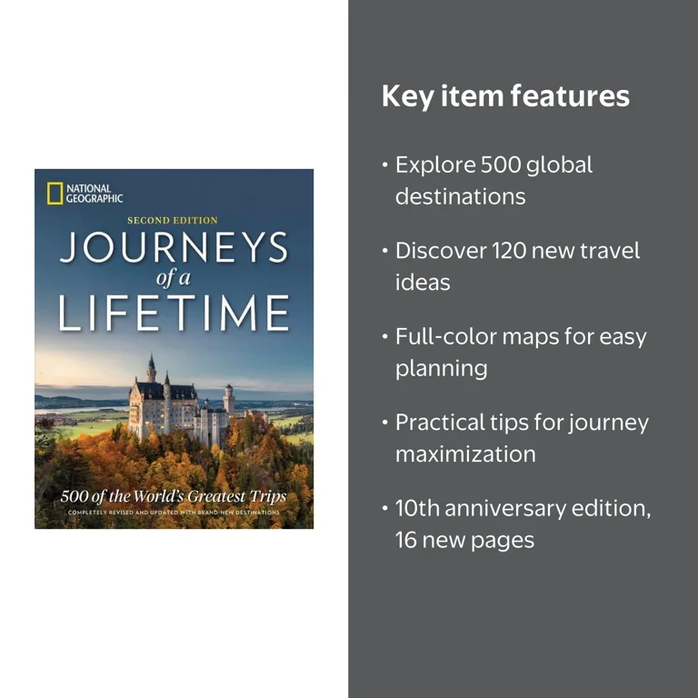 National Geographic Journeys of a Lifetime, 500 Destinations