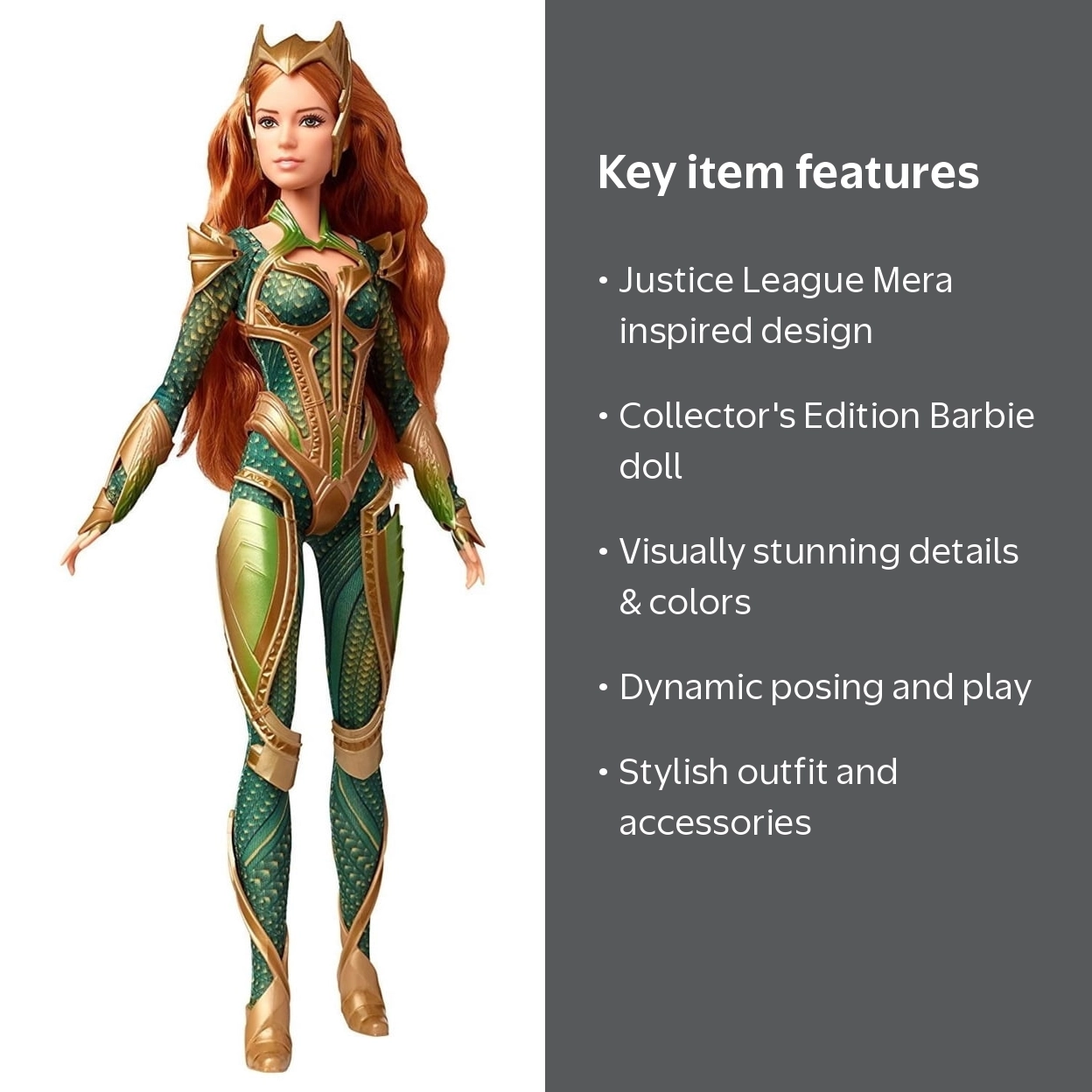 Mattel Barbie Signature Justice League Mera Doll - Walmart.com