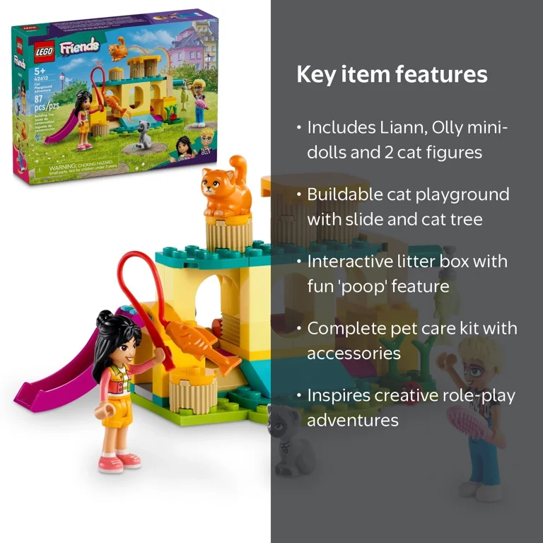 LEGO, Cat Playground Adventure Set, 42612, 87 Pieces - Walmart.com
