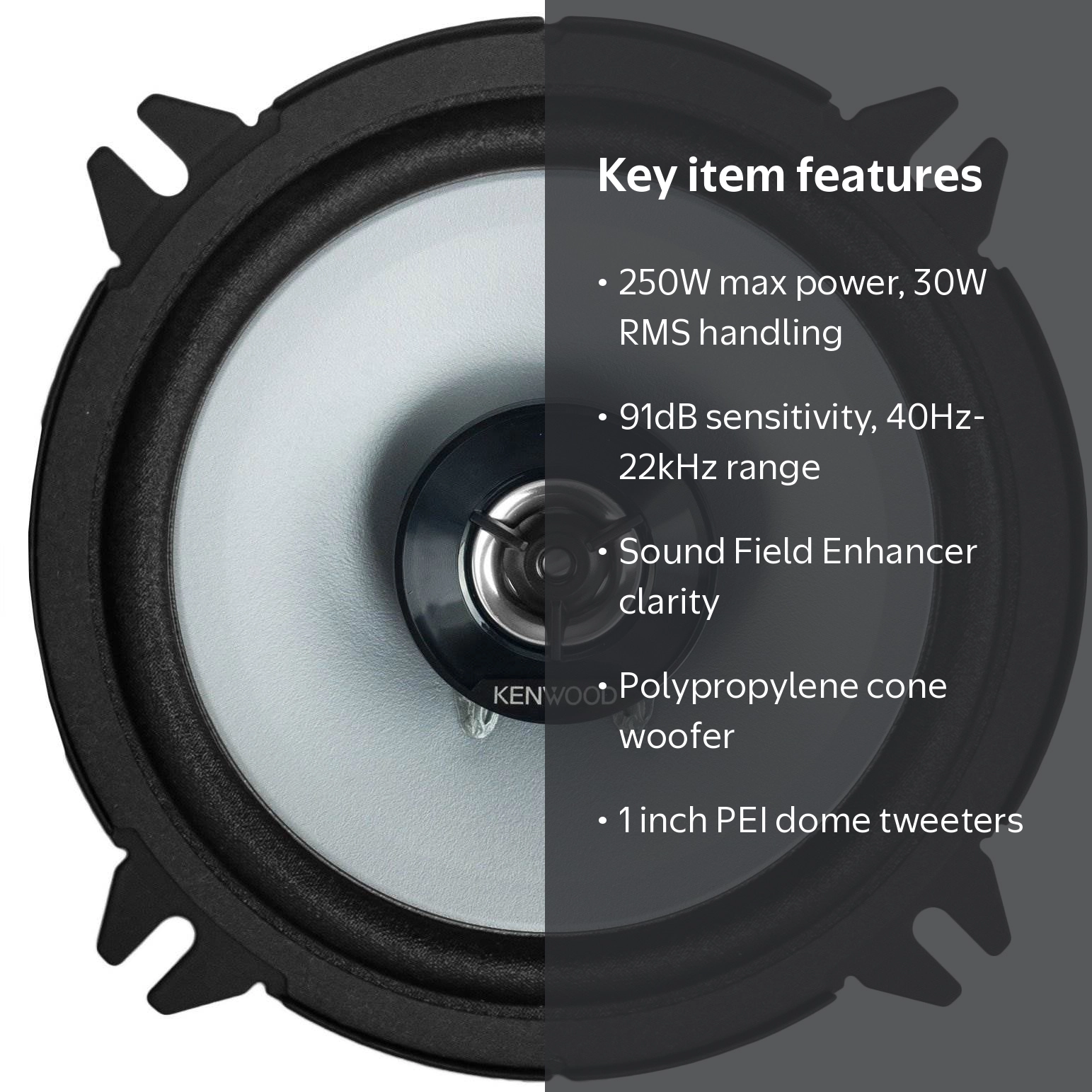KENWOOD Sport Series Coaxial Speakers (5.25