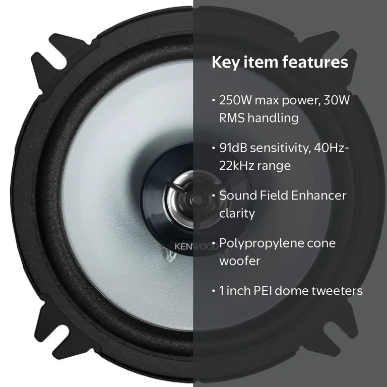 KENWOOD Sport Series Coaxial Speakers (5.25