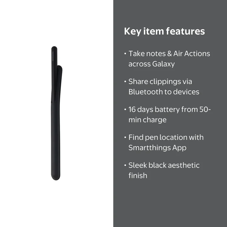 Samsung S Pen Pro Stylus for Compatible Galaxy Devices - Black (EJ